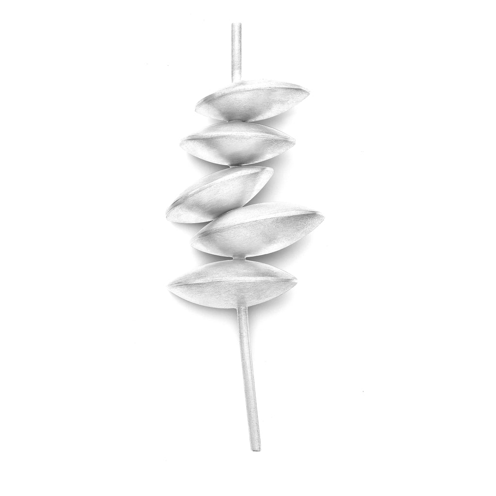 Sterling Silver Stacked Orb Brooch